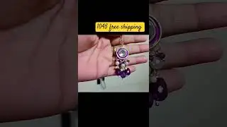 Purple necklace 1045 free shipping,  to place order dm us🤩🥰🥰 or visit website www.diamonddrops.in