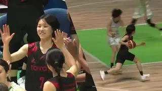 【アーリーエントリーの高校生がみせる！】横山智那美(トヨタ自動車 #7 | 桜花学園高3年）(2023.01.21 | 第24回Wリーグ 第9週）