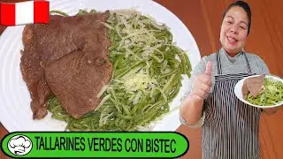 TALLARINES VERDES | TALLARINES VERDES CON BISTEC | COMIDA PERUANA