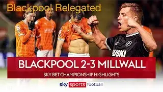 Blackpool relegated to league one