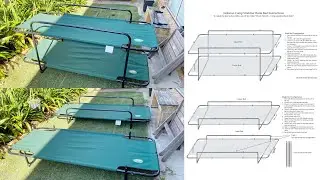 Jackaroo Camp Stretcher Bunk Beds Instructions Manual Video Tutorial