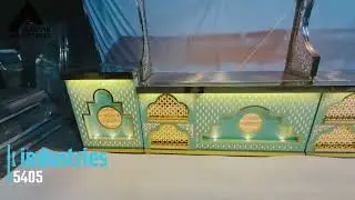 NEW & EXCLUSIVE DESIGN OF STAINLESS STEEL LED BUFFET COUNTER SETUP BY AARVIK INDUSTRIES IN DELHI