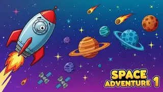 Space Adventure 1 🚀✨ | Fun Learning & Sing-Along Song for Kids | Happy Tales & Tunes