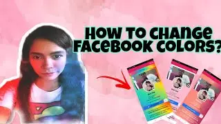 HOW TO CHANGE FACEBOOK COLOR? || USING ONE APP #Gina Viar #facebooktutorial