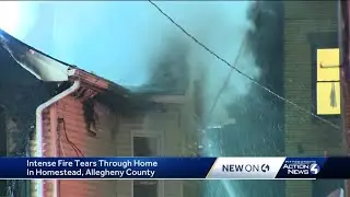 Intense fire tears through Homestead home