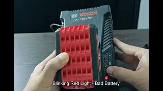 Bosch Battery Charger Lights Meaning: Green, Red (Blinking and Solid)