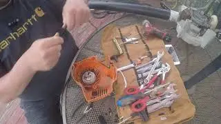 [STIHL BG50] Замена троса воздуходувки