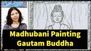 Gautam Buddha II Madhubani Painting Buddha II Madhubani Painting II ManjuArts