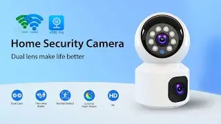 New High Definition Dual Lens Wifi Home Security Camera