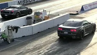 AMERICAN MUSCLE CARS vs FOREIGN IMPORT CARS DRAG RACING