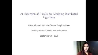 An Extension of PlusCal for Modeling Distributed Algorithms - Heba Alkayed et al.