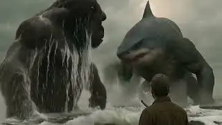 King Kong vs Megalodon Shark Monster | Epic Ocean Battle