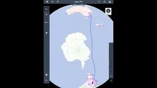 Above India : Live of the Chinese missile out of control