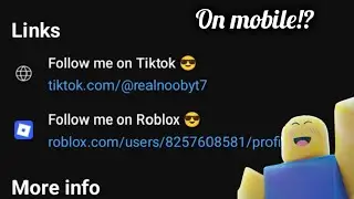 How to add your Roblox profile link in your YouTube channel on Mobile!!! 100% In 2026 😱