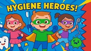 Hygiene Heroes 🦸🧼 | Fun Hygiene Song for Kids 👧🦷 | Wash, Brush, and Stay Clean!