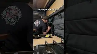 Rainy night living in a van #vanlife #nomad #travel