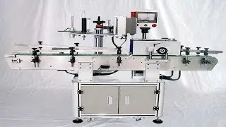 Inline labeling machine neck body labeller for red wine bottles etiquetadoras de botellas vino