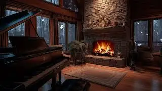 Hearthside Melodies 🔥 Cozy Piano Music by the Fireplace for Relaxing Nights & Inner Peace