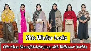 Look Chic with these Effortless Winter Shawl/Stole/Scarf Styles | Winter Fashion|Ruchi's Happy Place