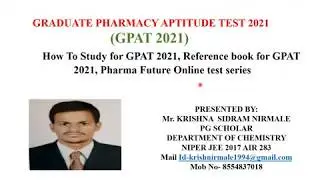 How to study for gpat 2021 and our test series for GPAT 2021