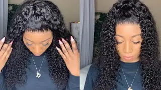 🔥 Affordable Pre plucked Deep Wave Curly 360 Lace Wig Install FT Omgqueenhair