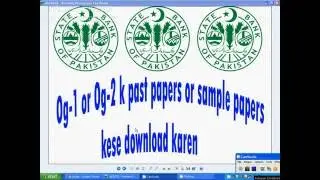 how to dowload Nts ibp fpsc og1 and og2 past papers