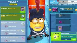 Minion Rush Daily Tasks completed & Global Goals reward