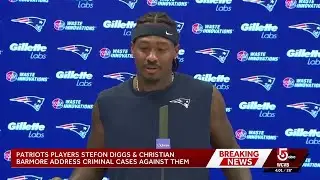 Stefon Diggs, Christian Barmore speak to media for first time since assault allegations