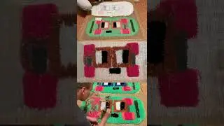 Handmaking a rug
