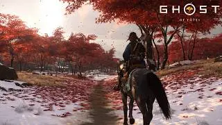 [4K] Ghost of Yotei &ndash; Relaxing Horse Riding (Ambience & ASMR)