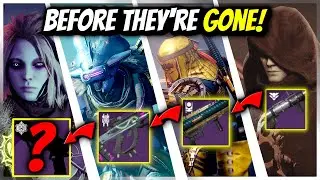 MUST HAVE Unique Weapons! - Get Them Before They Go! - Witch Queen Prep - Destiny 2