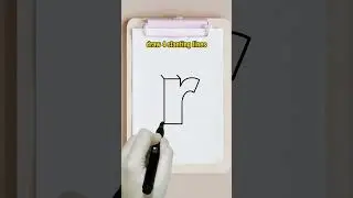 how to draw 3D small letter r