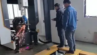 fiber laser cutting U shaped steel#metallasercutter#fiberlasercuttingUshapedsteelmachinemanufacturer