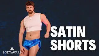 Satin Track Shorts for Men