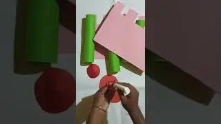 House 🏠 Making Desin With paper 🥳 #diy crafts #craft #handcraft #color paper craft #viralshorts