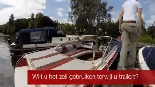 Bootzeil Historie 2015: Afdekzeil voor speedboot geheel op maat gemaakt