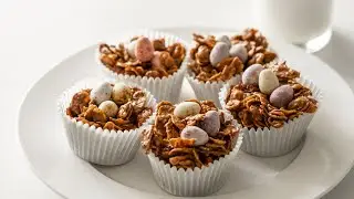 Easter Chocolate Cornflake Nests EASY recipe.