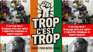 braquage dans une église Agboville argent et téléphone emporté non c est dosé #humor