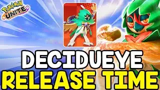 DECIDUEYE RELEASE TIME REVEALED! - Pokemon Unite News