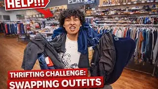 we swapped outfits at the thrift store...(bad idea)