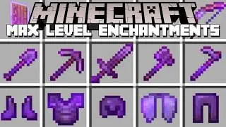 Minecraft MAX LEVEL ENCHANTMENTS / LEVEL 32767 ENCHANTED TOOLS! (Minecraft Mods)