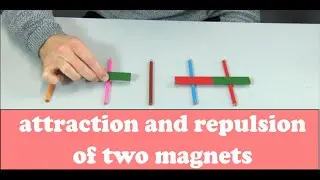 attraction and repulsion of two magnets - explained simply and clearly