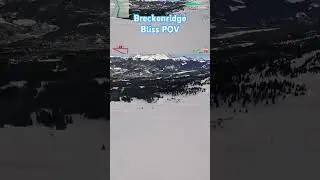 Breckenridge, CO - Bliss Intermediate Ski Trail POV #skiing #breckenridge #rockymountains