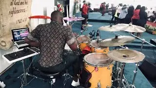 Drum cover on Thou oh lord are a shield for me ByronCage. 🔥#DrumCAM#Groove#Pulse#Church