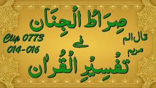 Tarjuma Wa Tafseer - Clip No 0773 - Surah Maryam, Aayat 014-016.