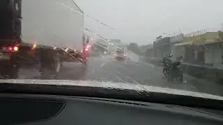 FUERTE TORMENTA DE GRANIZO EN LA CAPITAL DE SAN SALVADOR 