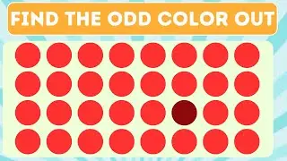 How Good Are Your Eyes 👀 | Find The Odd Color Out