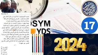 YDS 2024 İLKB ARAP&Ccedil;A 17