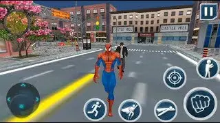 Flying Iron Superhero Spider Mission | Flying Spider Hero City Rescue - Android GamePlay
