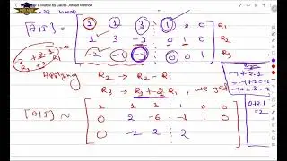 Module 5/Inverse of a matrix by Gauss Jordan Method/ Engineering Mathematics